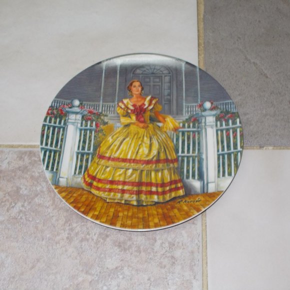 Vintage "Melanie" Gone With The Wind plate, Numbered 11729 - Picture 2 of 5